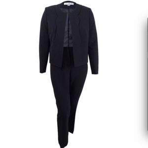 Tahari ASL Suit Pantsuit (12, Black)